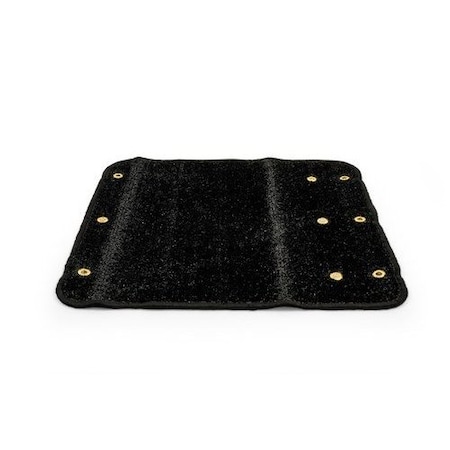 Camco STEP RUG, PREMIUM, TURF W/UV&TPE, HEMMED, 22IN X20IN, BLACK 42936